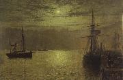 Atkinson Grimshaw, Lights in the Harbour